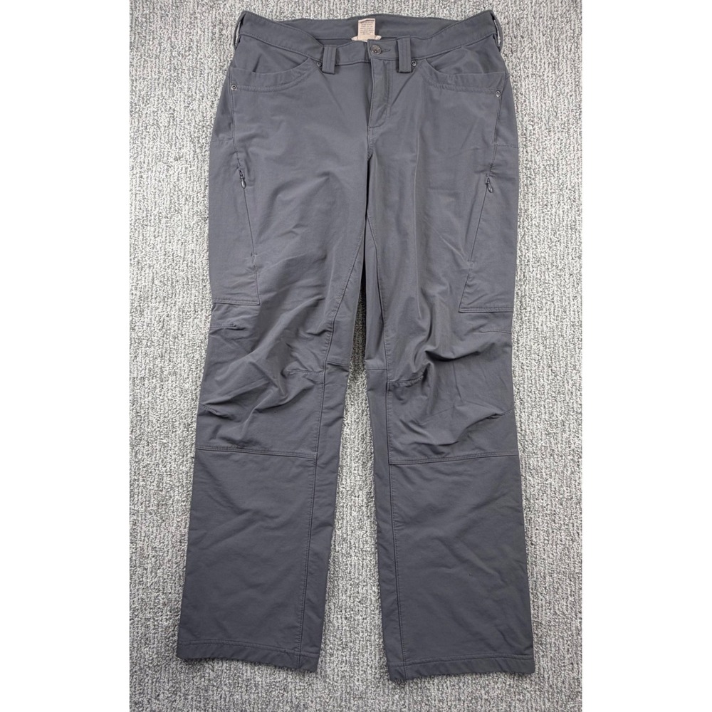 Duluth Trading Co Flexpedition Pants Women 12x31 Gray Cargo Hiking Outdoor